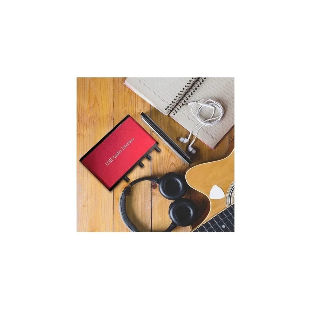 24Bit/192kHz USB Audio Interface with 48V Phantom Power - Studio Recording for M